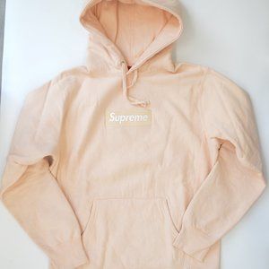 Supreme Peach Box Logo Hoodie FW16